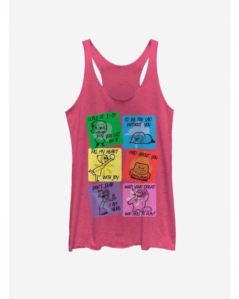 Disney Pixar Inside Out V-Day Cards Girls Tank $6.16 Tanks